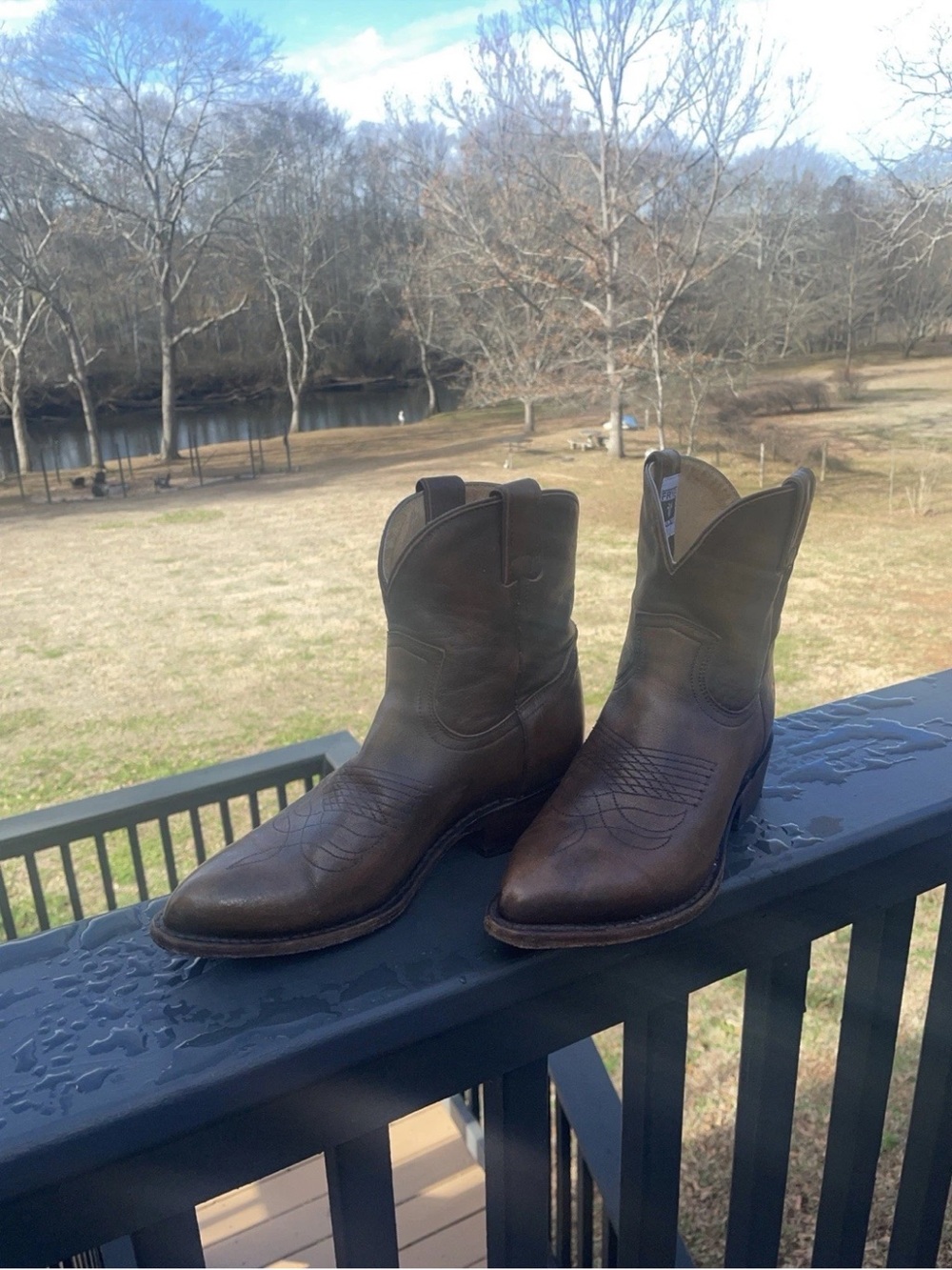 Frye Billy Pull-On Leather  Boots 7.5 $379 - Picture 7 of 13